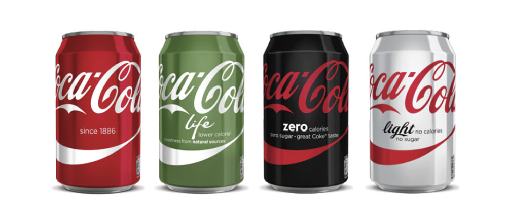Codes de couleurs Coca-Cola